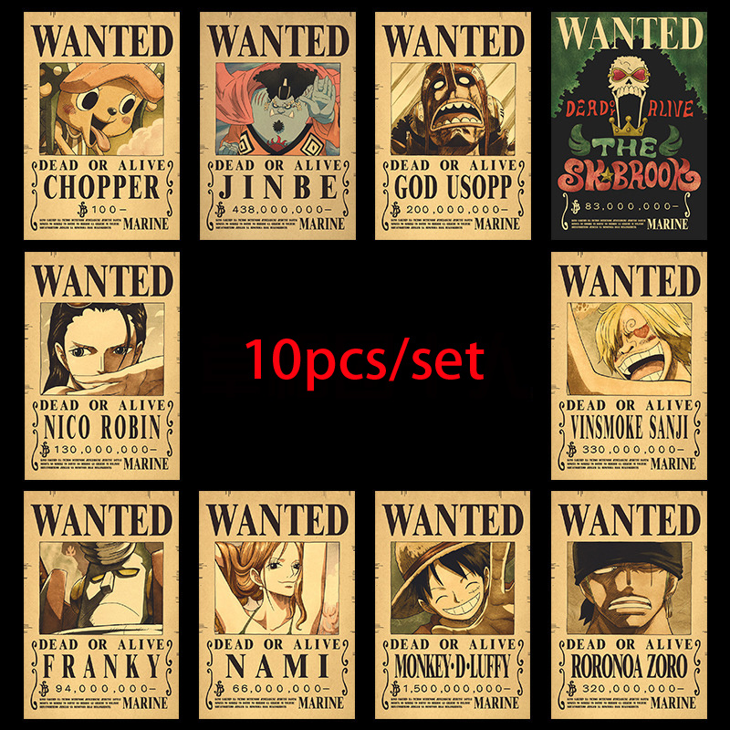 Vintage Toys Collection - 10pcs Anime One Piece Luffy 3