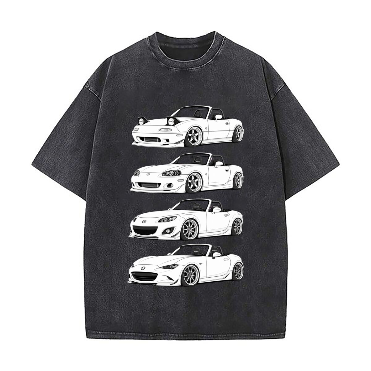 Vintage Collectible Shop - Lowered Roadster Line Art Collection Washed