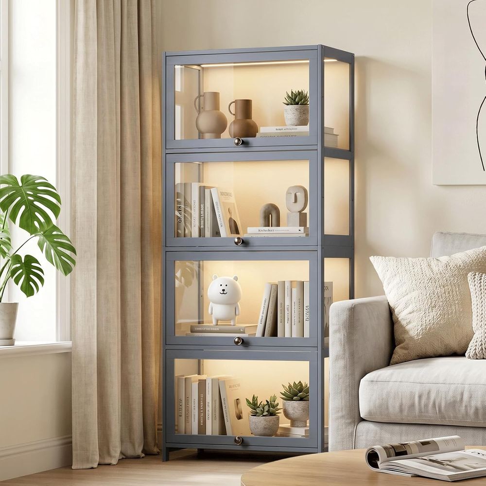 Collectible Collection - 4-Tier Acrylic Display Case for Collectibles,