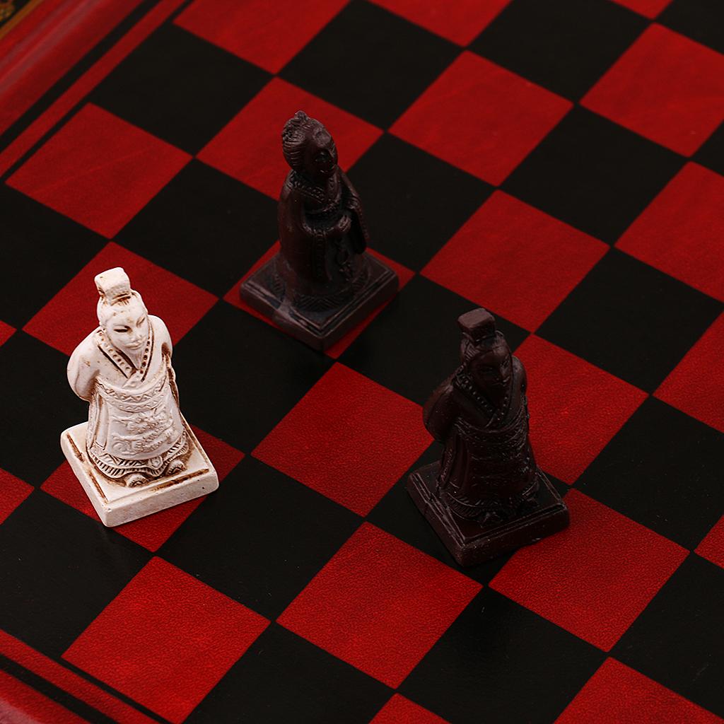 Vintage Collectible Board Games - Vintage Chinese Terracotta Chess Set Luxury