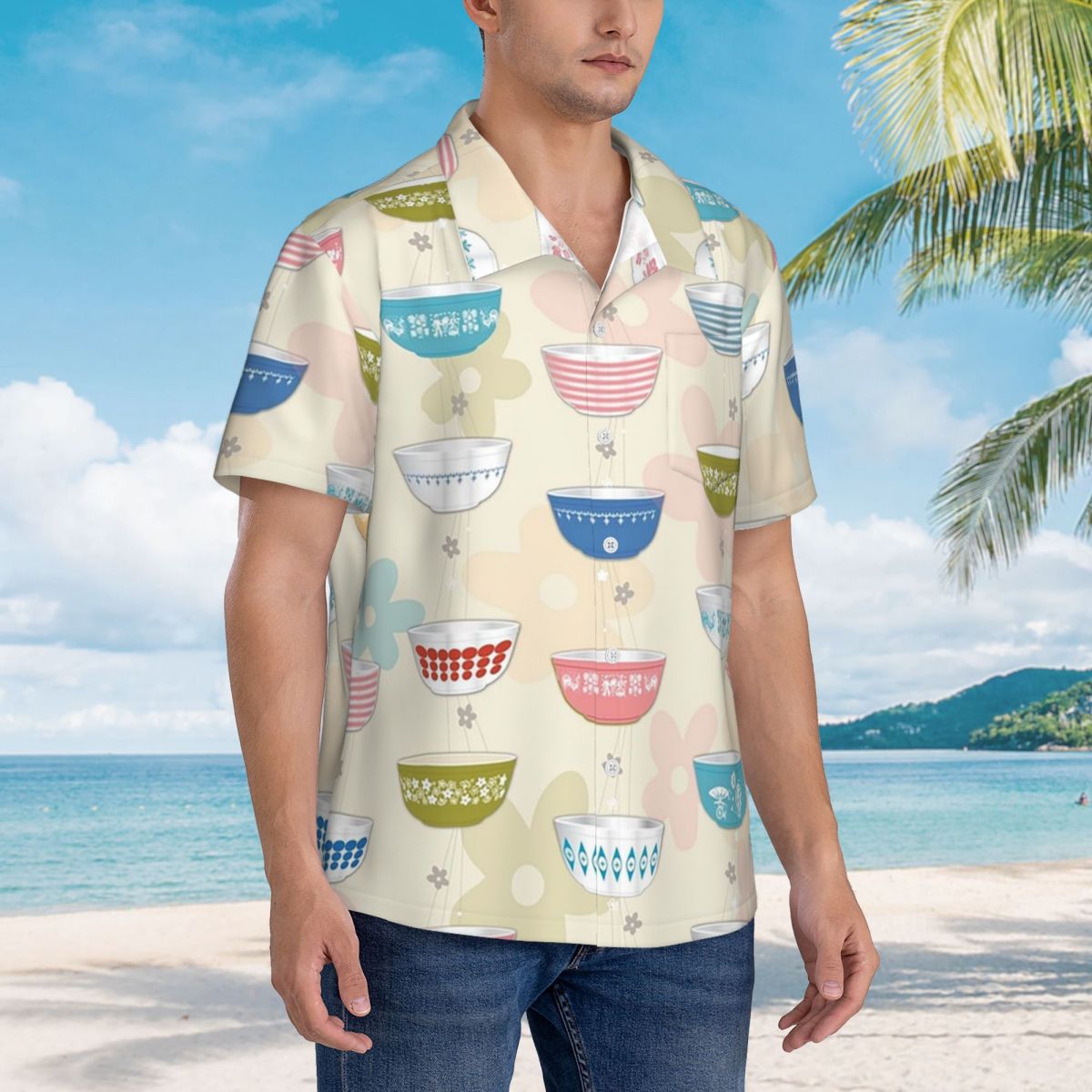 Vintage Collectible Pyrex - Vintage Pyrex Bowls Collection Hawaiian Shirts