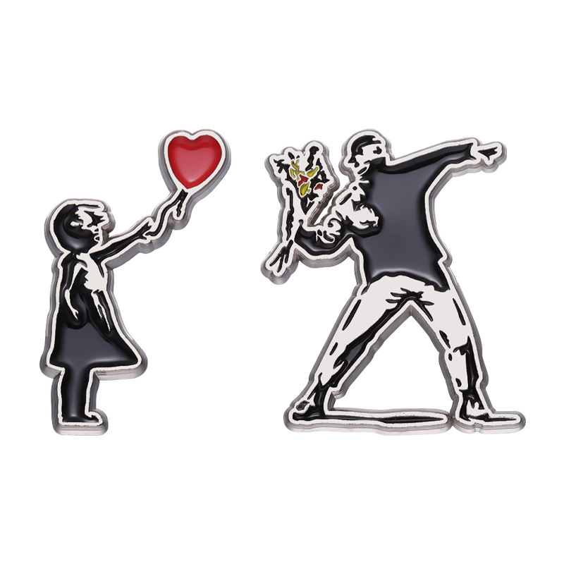 Vintage Toys Collection - Vintage band peripheral Alloy brooch Cartoon