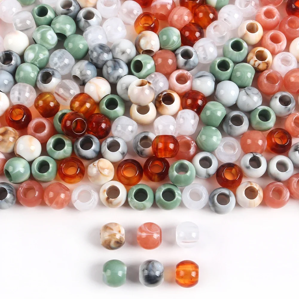 Vintage Collectible Marbles - 20pcs Large 12mm Hole Marble Pattern