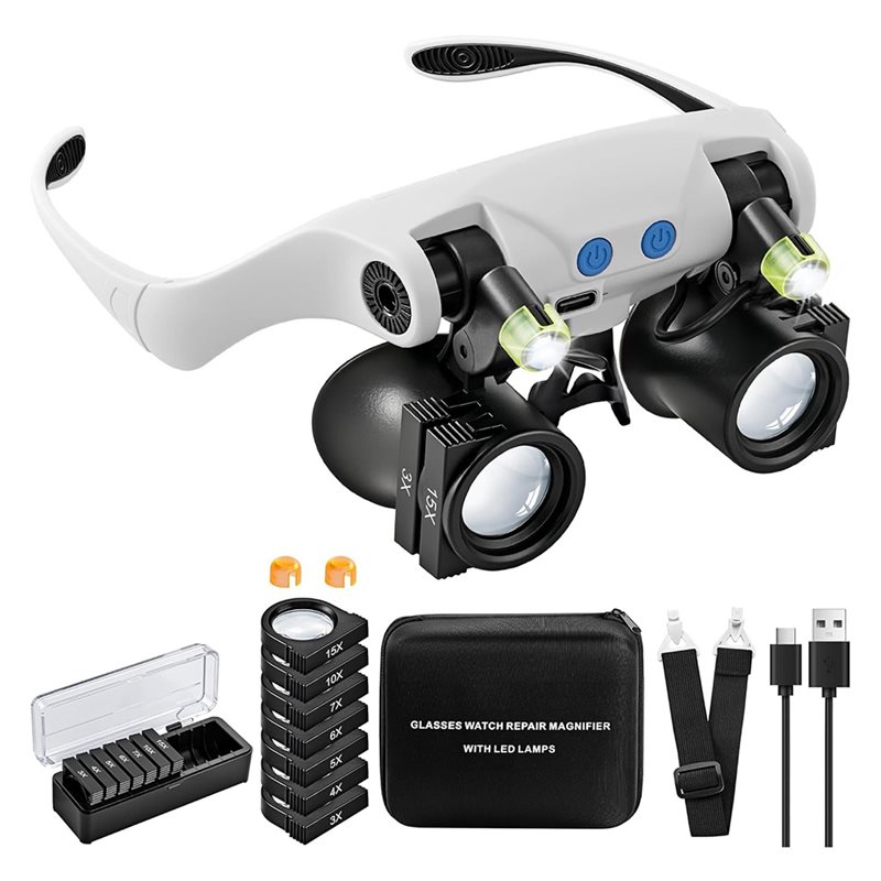 Darkroom Enlarger Lens - ABUP-LED Light Magnifying Glasses, Hands Free