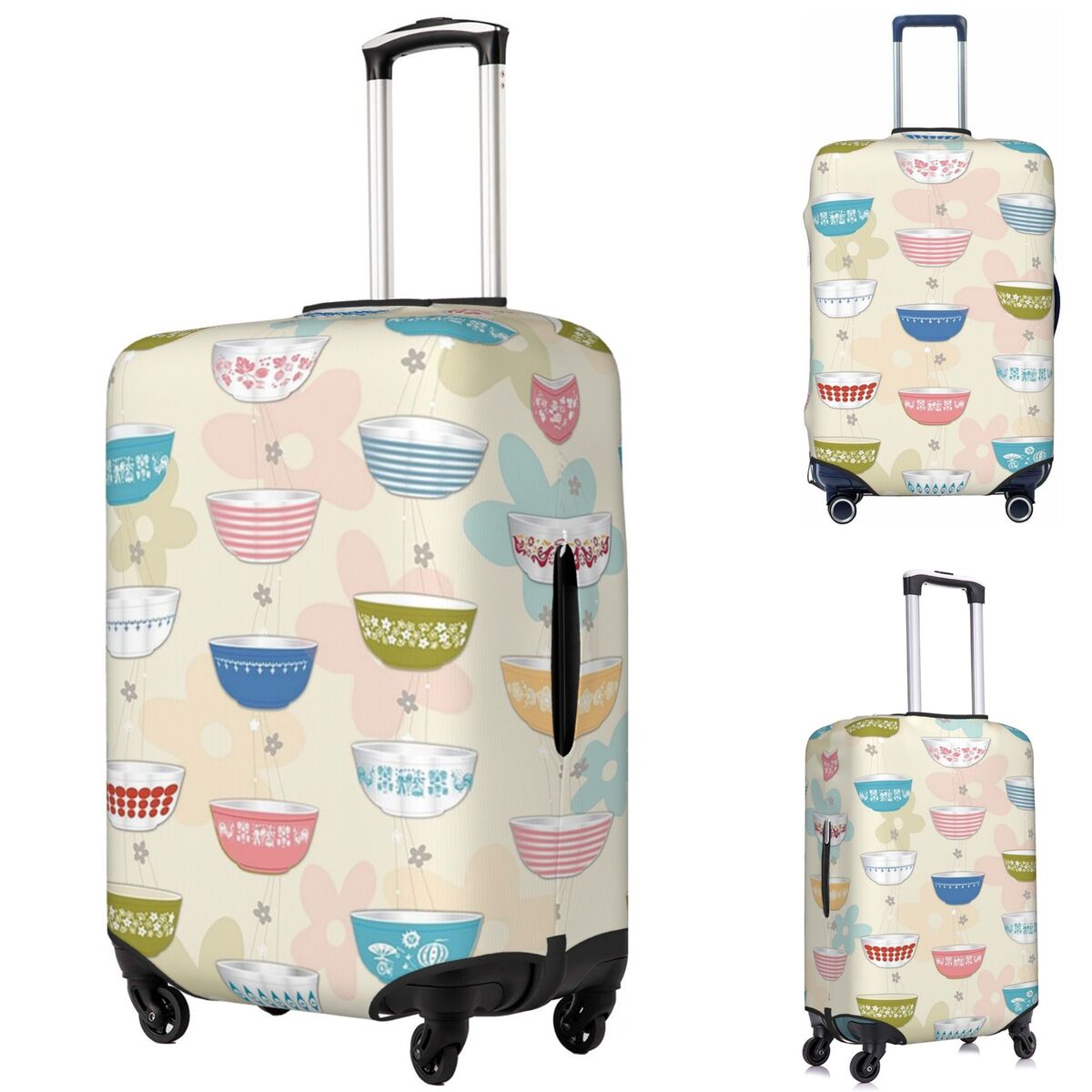 Vintage Collectible Pyrex - Vintage Pyrex Bowls Collection Suitcase Cover