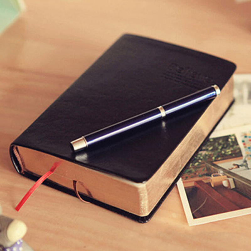 Vintage Collectible Books - Vintage Thick Leather Bible Notebook Blank