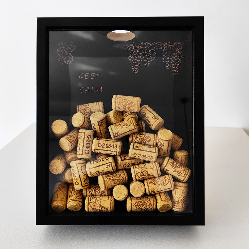 Red Wine Cork Display Frame Wo - Collectible Vintage Photos 评论和价格