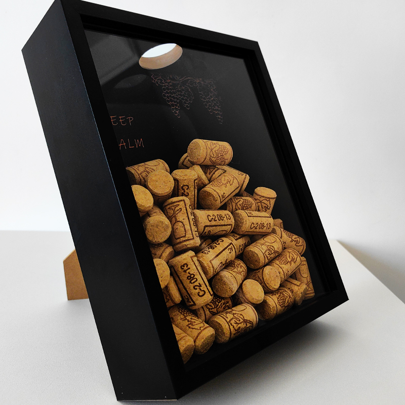 Red Wine Cork Display Frame Wo - Collectible Vintage Photos 评论和价格