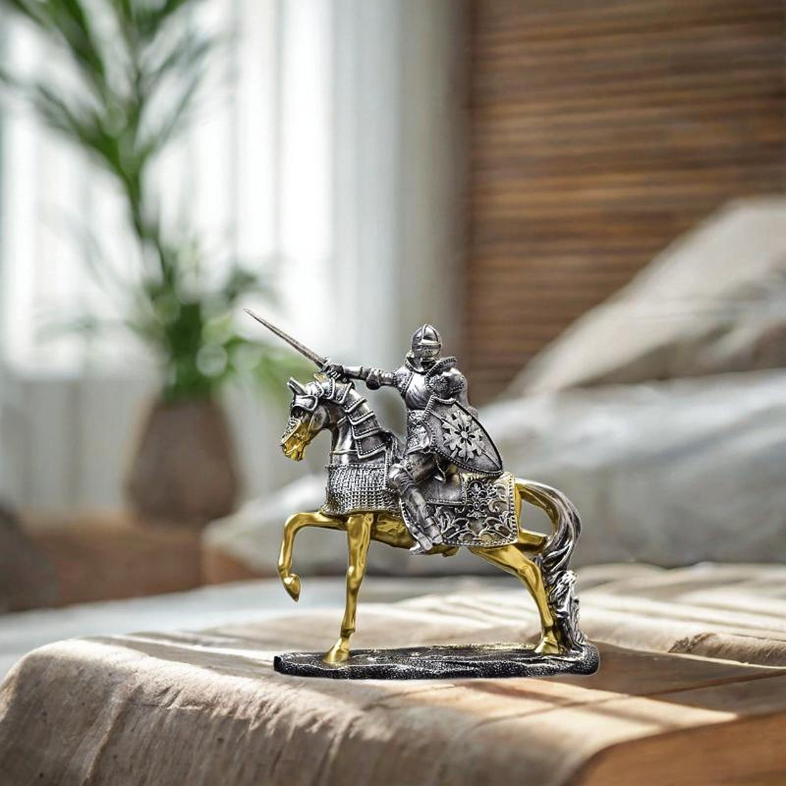 Knight Horse Statue Retro Vint - Vintage Collectible Ornaments 评论和价格