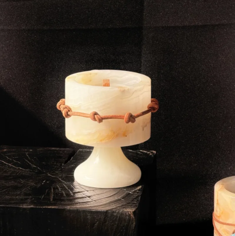 Nordic Amber Jade Candle Holde - Vintage Collectible Marbles 评论和价格