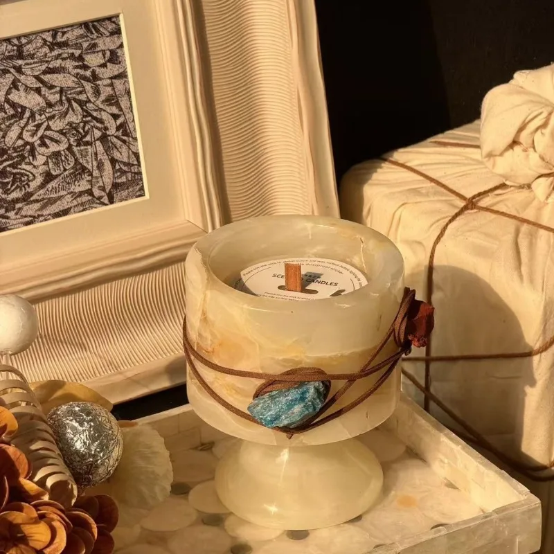 Nordic Amber Jade Candle Holde - Vintage Collectible Marbles 评论和价格