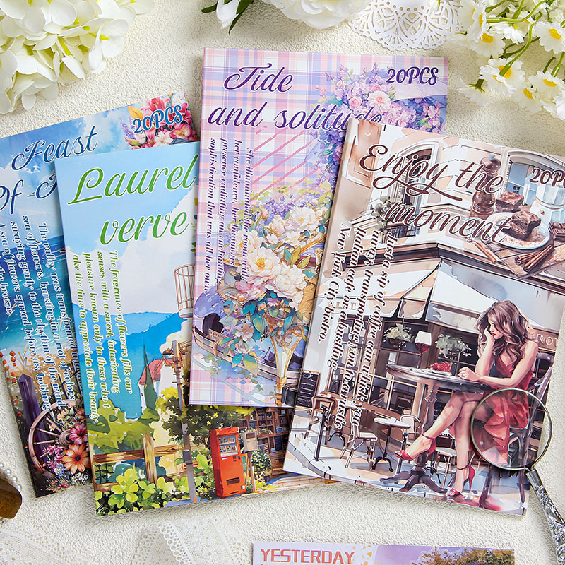 20 pcs/book PET Stickers book  - Vintage Collectible Books 评论和价格