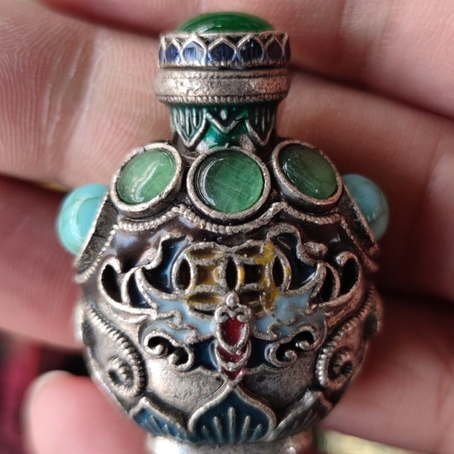 Vintage Cloisonne Bronze Snuff - Collectible Vintage Tools 评论和价格