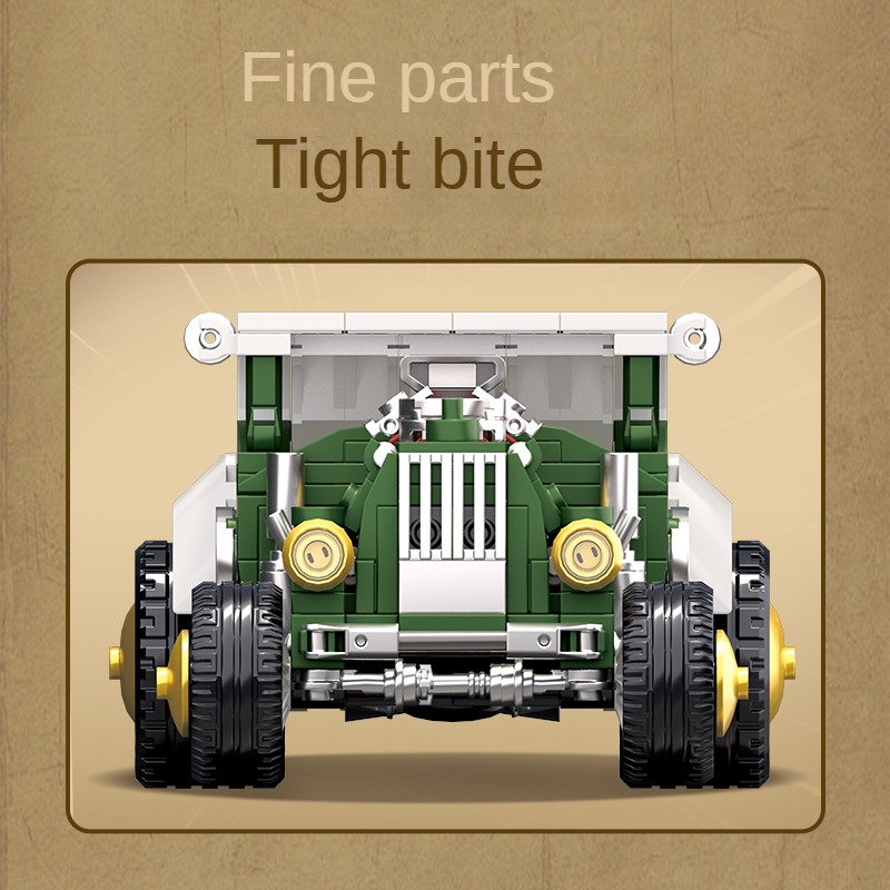 Retro vintage car building blo - Vintage Collectible Ornaments 评论和价格