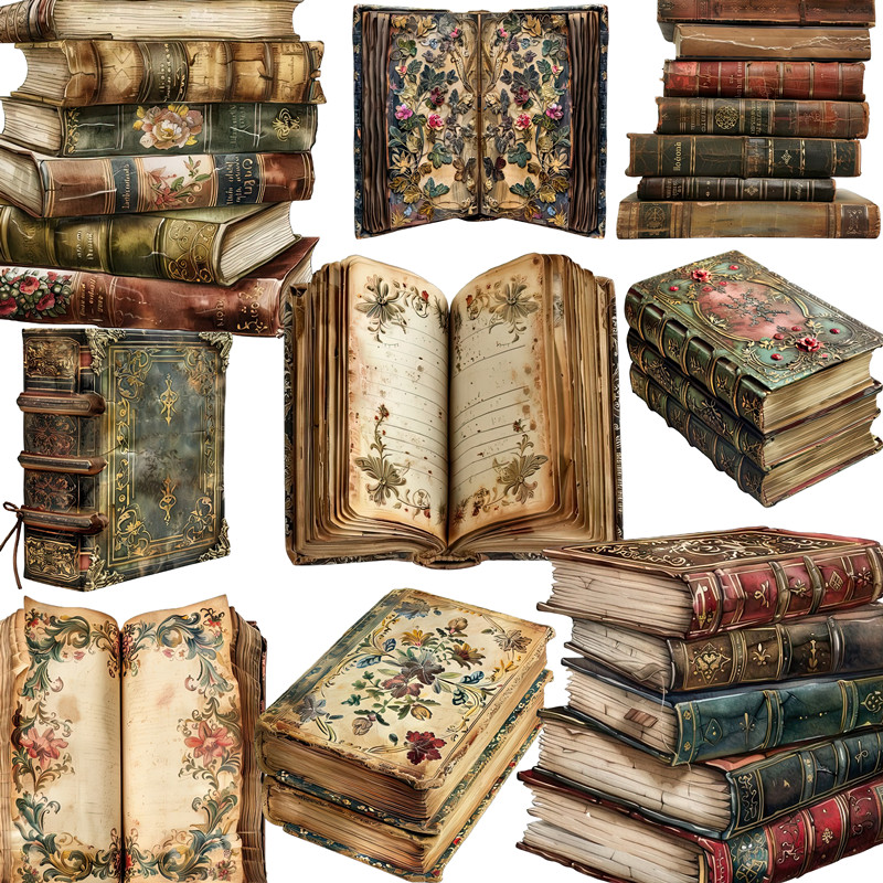 20Pcs/Pack Vintage Books Stick - Vintage Collectible Books 评论和价格