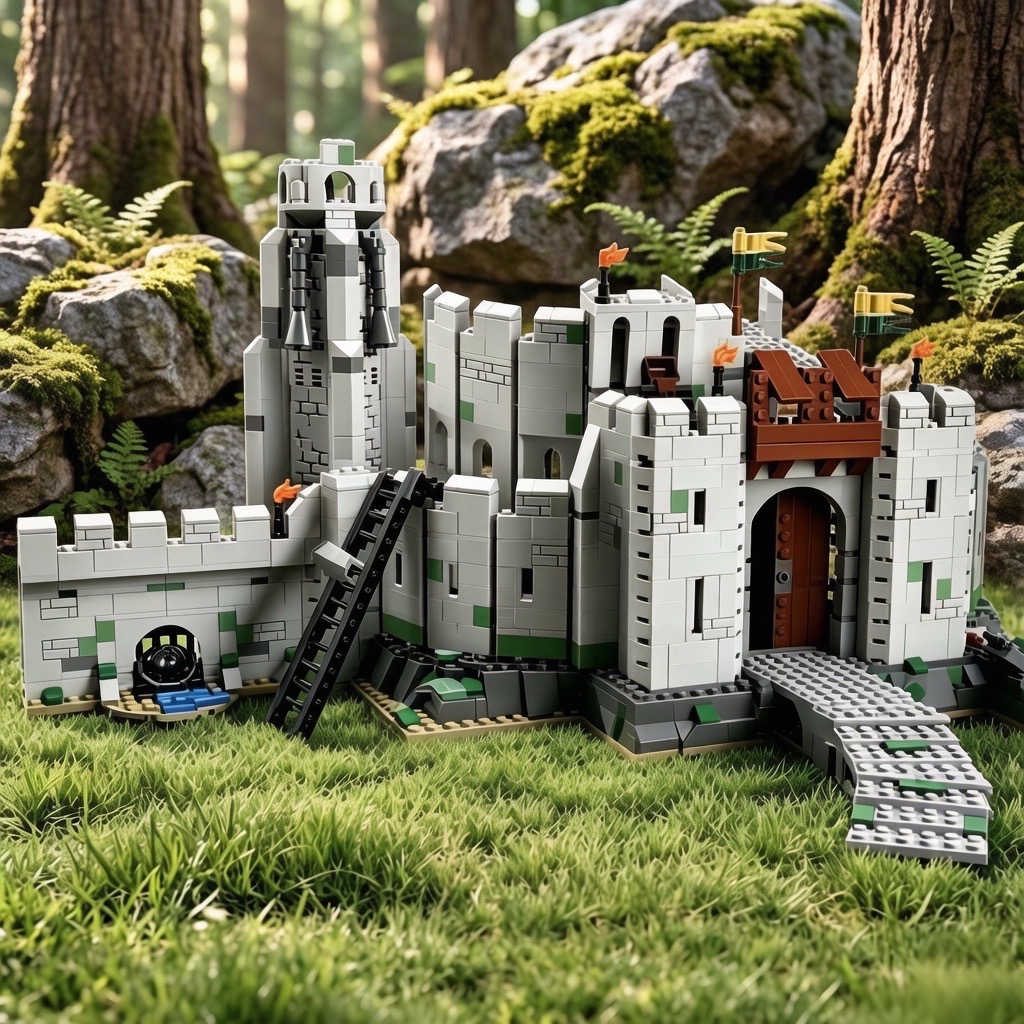 Medieval Castle Fortress DIY A - Vintage Collectible Ornaments 评论和价格
