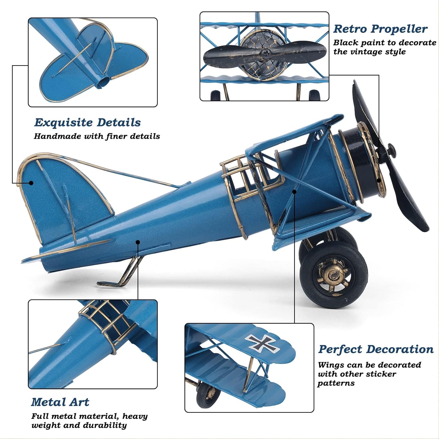 Vintage Metal Airplane Model R - Vintage Collectible Furniture 评论和价格