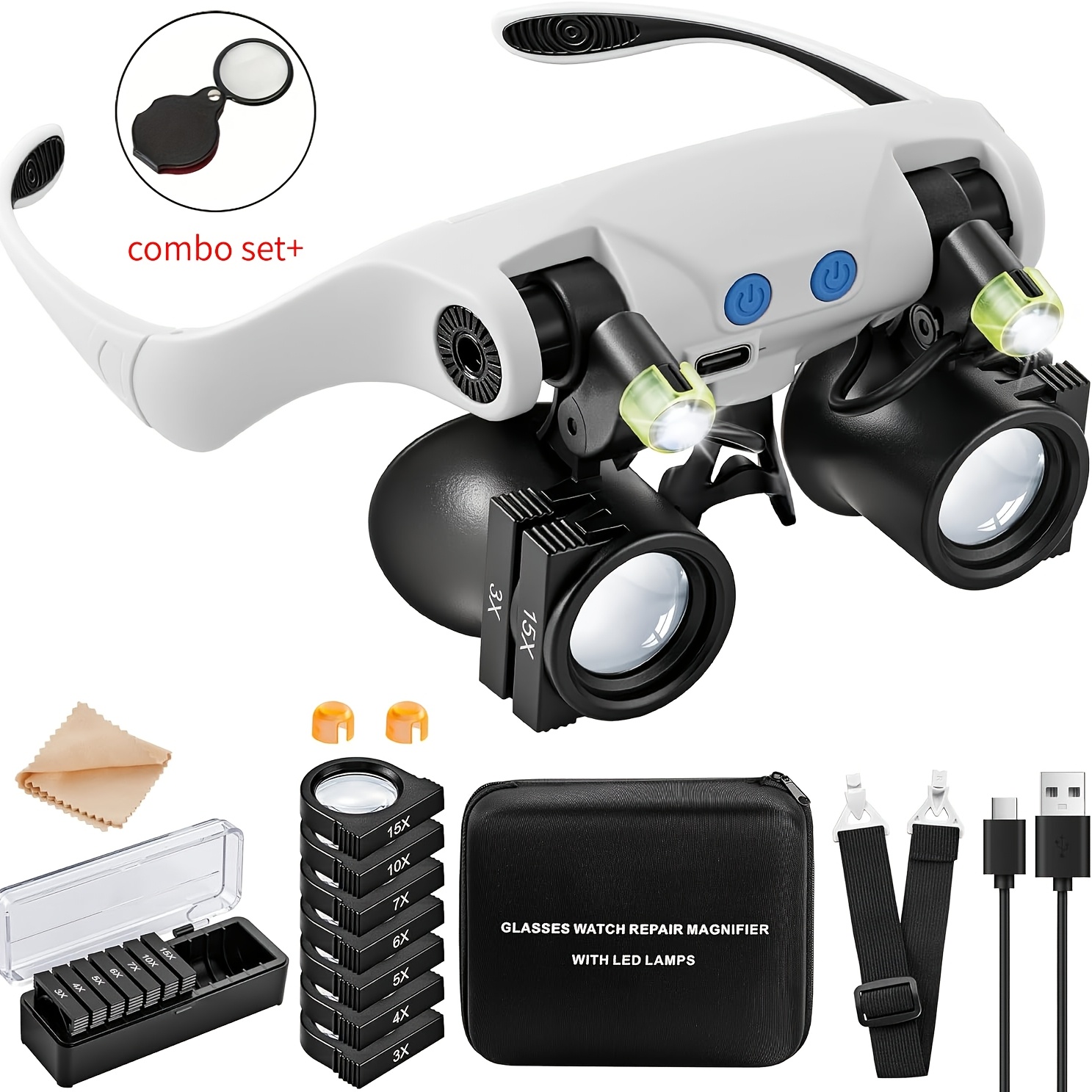 Head-mounted LED Magnifying Gl - Darkroom Enlarger Lens 评论和价格