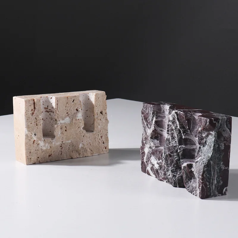 Natural Marble Stone Candle Ho - Vintage Collectible Marbles 评论和价格
