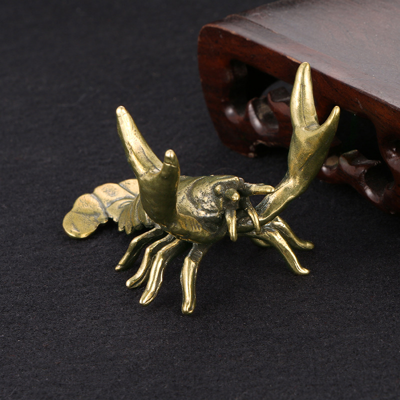 Solid Brass Crayfish Ornament  - Vintage Collectible Furniture 评论和价格