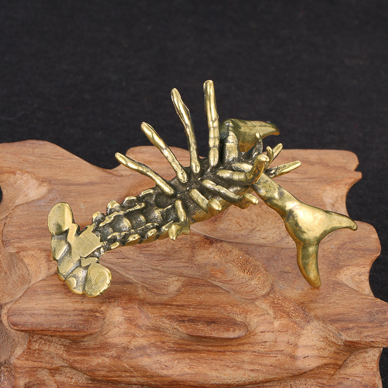 Solid Brass Crayfish Ornament  - Vintage Collectible Furniture 评论和价格