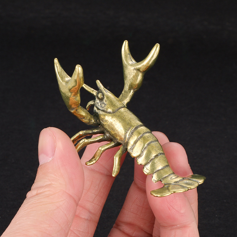 Solid Brass Crayfish Ornament  - Vintage Collectible Furniture 评论和价格