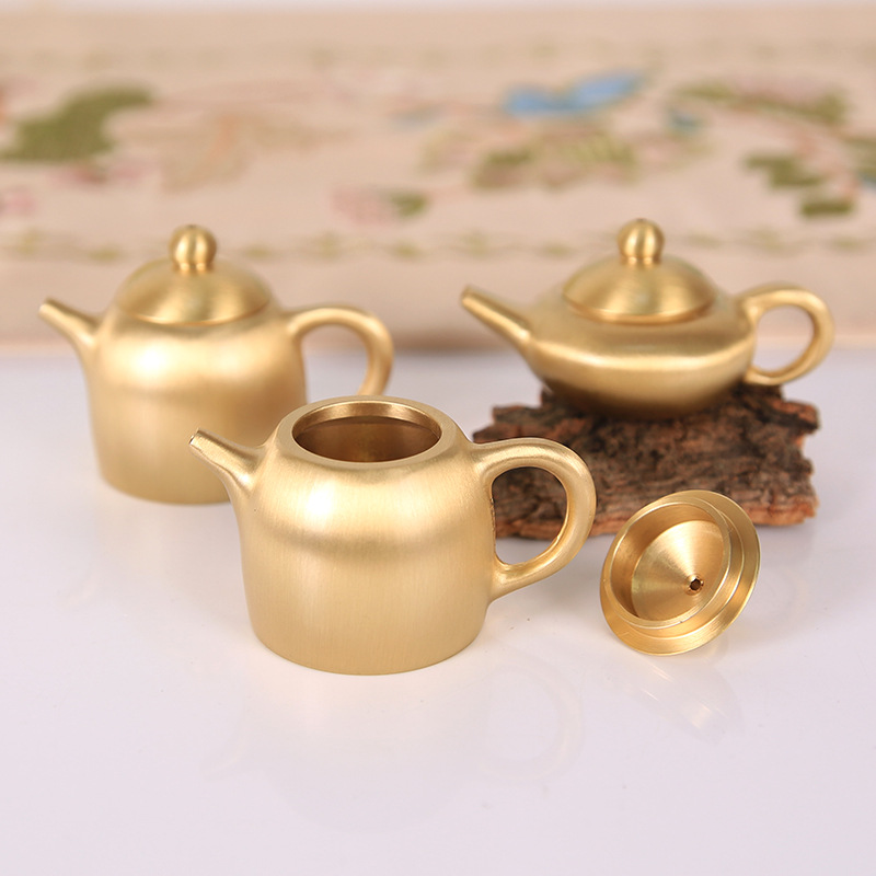 Brass Mini Teapot, Chinese Sty - Vintage Collectible Furniture 评论和价格