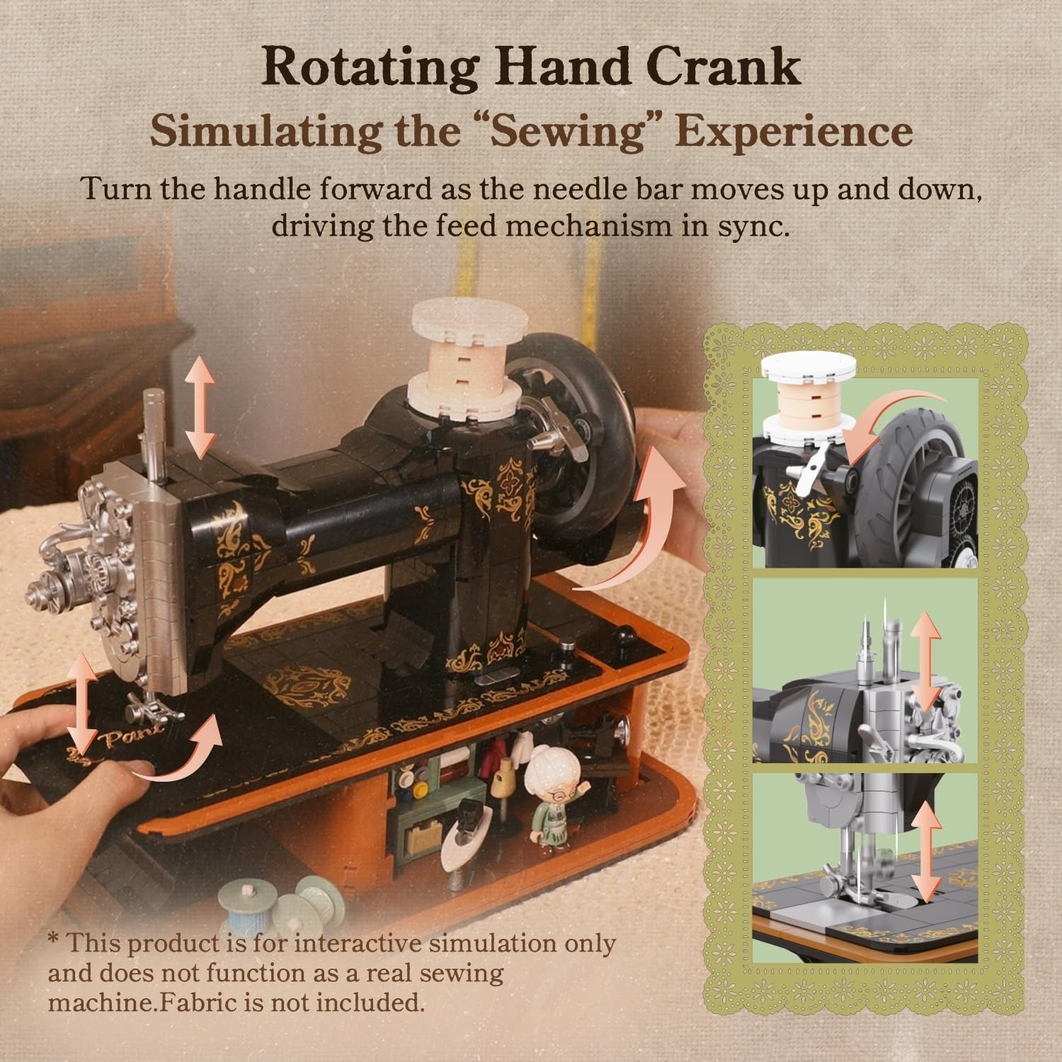 Vintage Hand Crank Sewing Mach - Vintage Collectible Shop 评论和价格