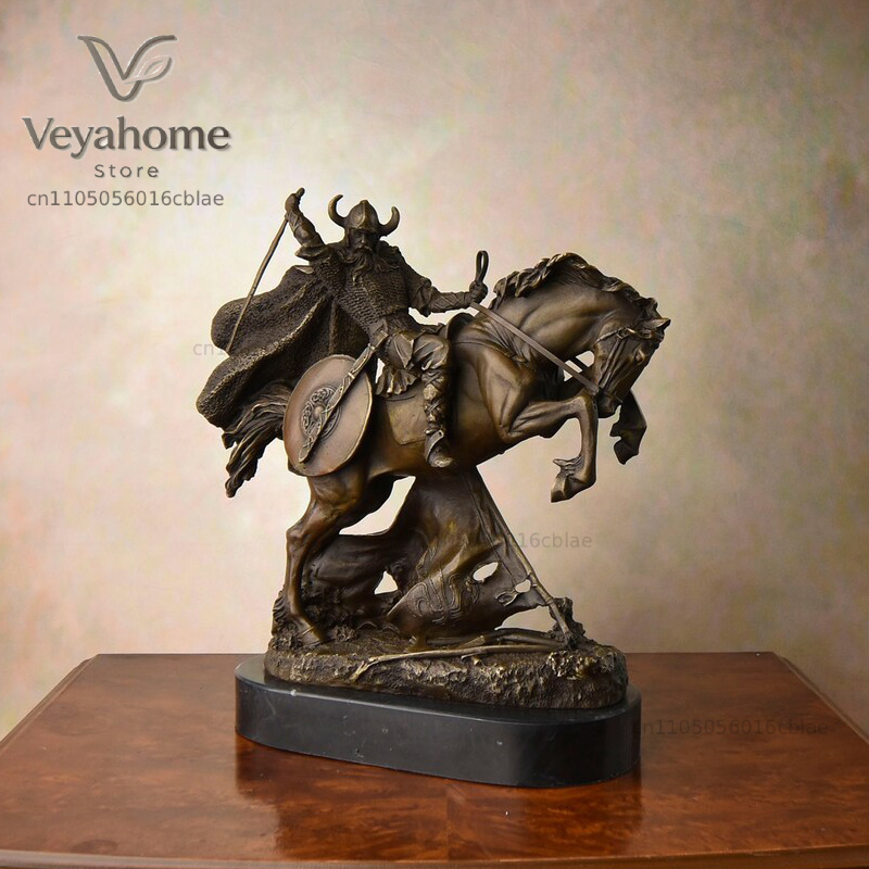 Bronze Medieval Warrior Riding - Vintage Collectible Marbles 评论和价格
