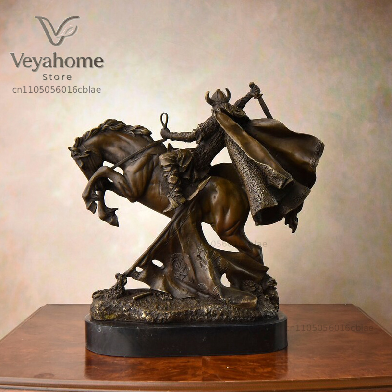Bronze Medieval Warrior Riding - Vintage Collectible Marbles 评论和价格