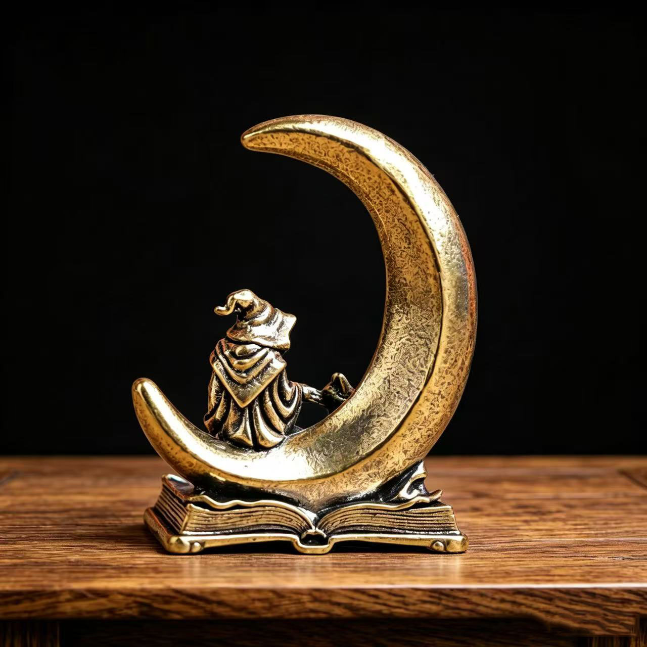 Brass Moon Witch Decoration St - Vintage Collectible Ornaments 评论和价格