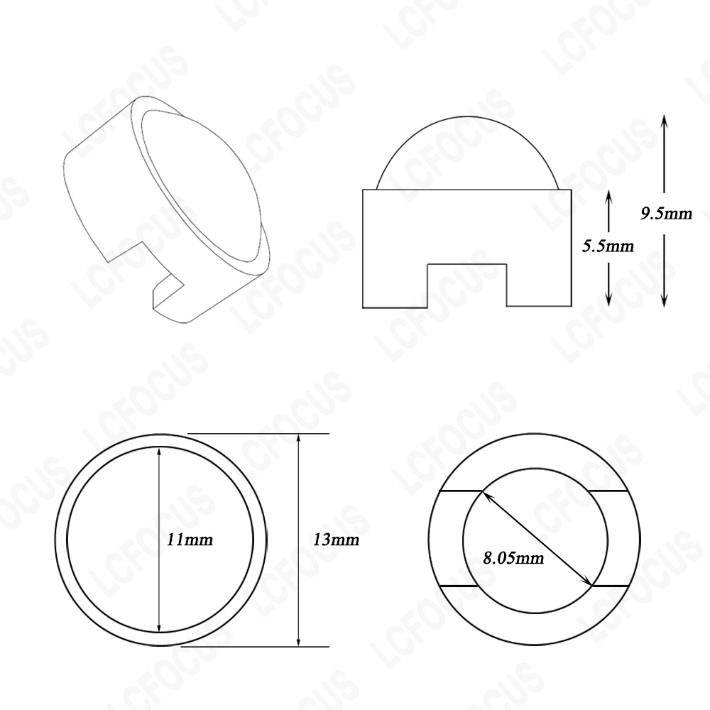 13mm 1W 3W Mini LED Lens 15 30 - Darkroom Enlarger Lens 评论和价格