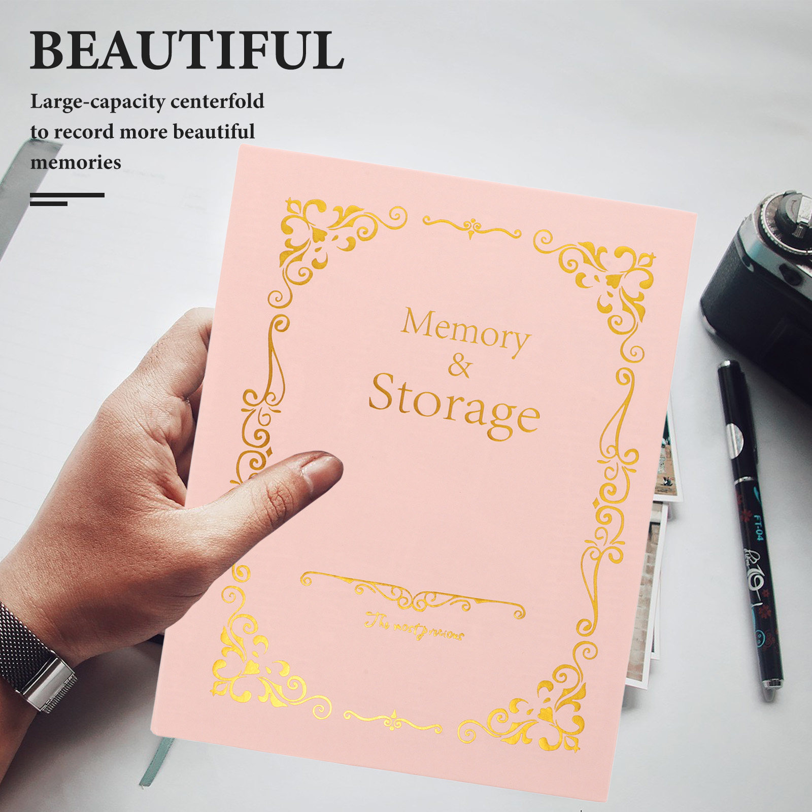 Gold Foil Stamped Photo Album  - Collectible Vintage Photos 评论和价格