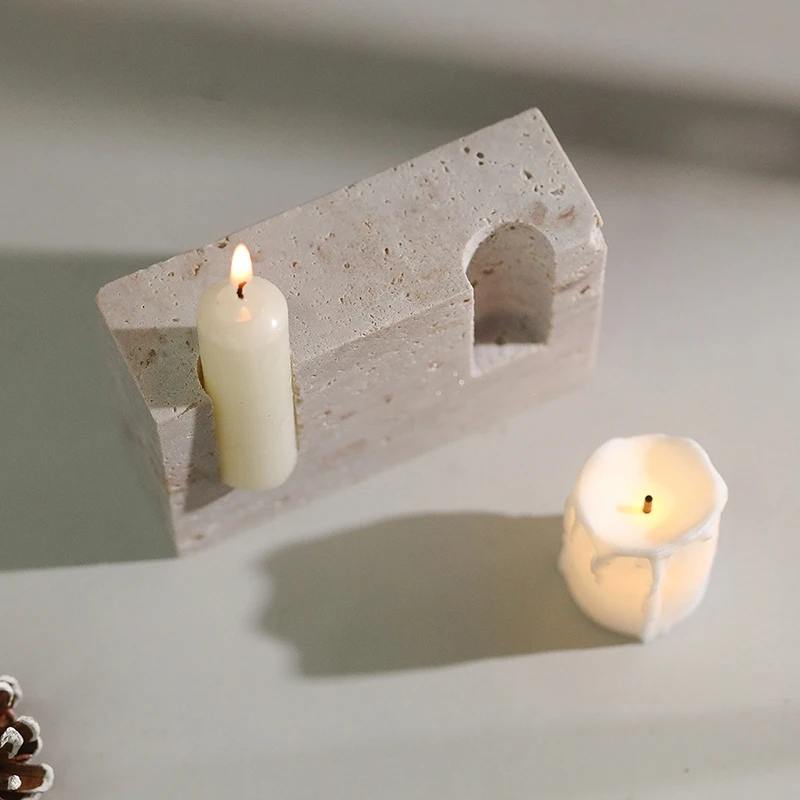 2 Holes Marble Taper Candle Ho - Vintage Collectible Marbles 评论和价格