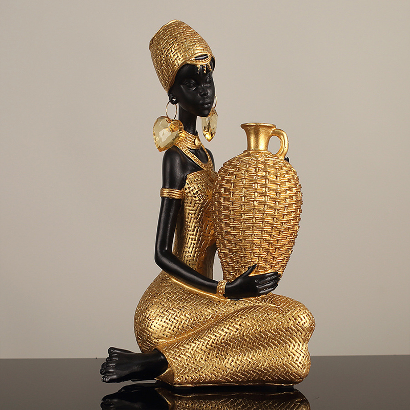 African Girl Holding A Plate S - Vintage Collectible Furniture 评论和价格