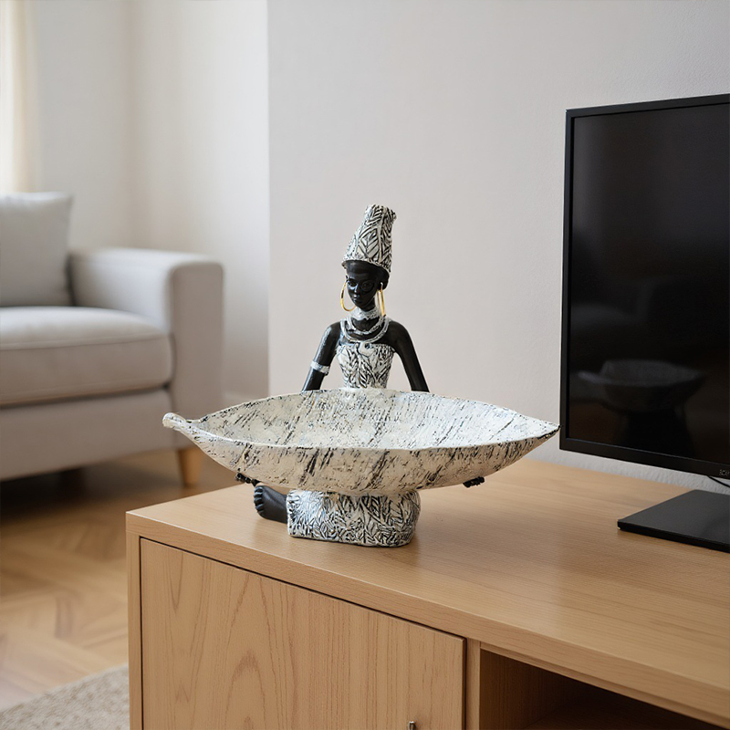 African Girl Holding A Plate S - Vintage Collectible Furniture 评论和价格
