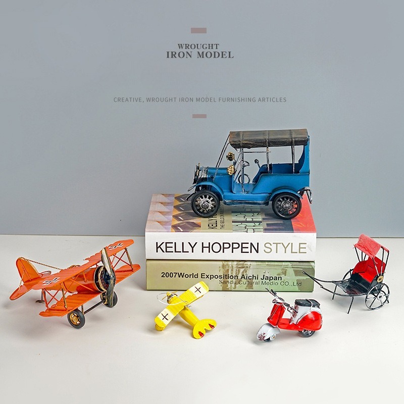 Vintage Retro Metal Plane Moto - Vintage Collectible Furniture 评论和价格