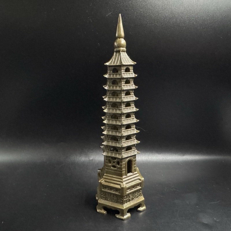 Vintage 9 Layer Metal Pagoda S - Vintage Collectible Ornaments 评论和价格