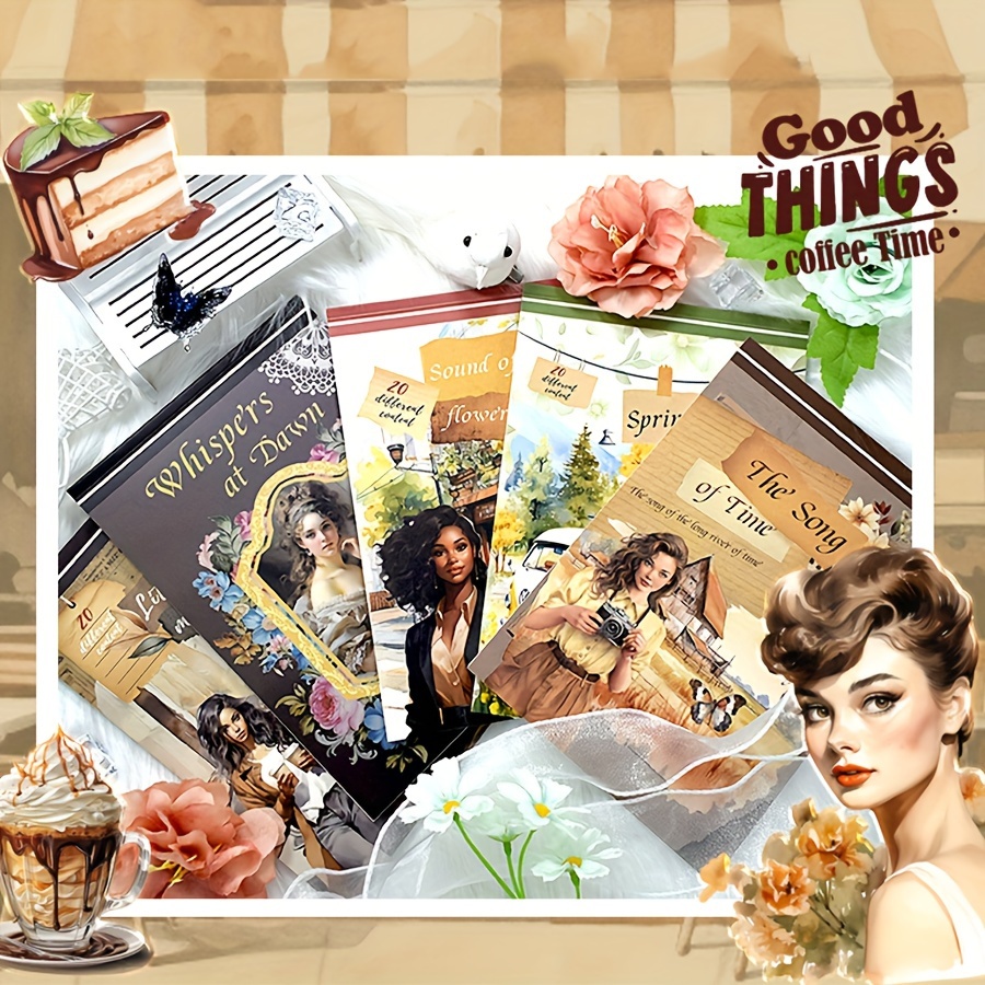 20Sheets Pre-Cut Sticker Book  - Vintage Collectible Books 评论和价格