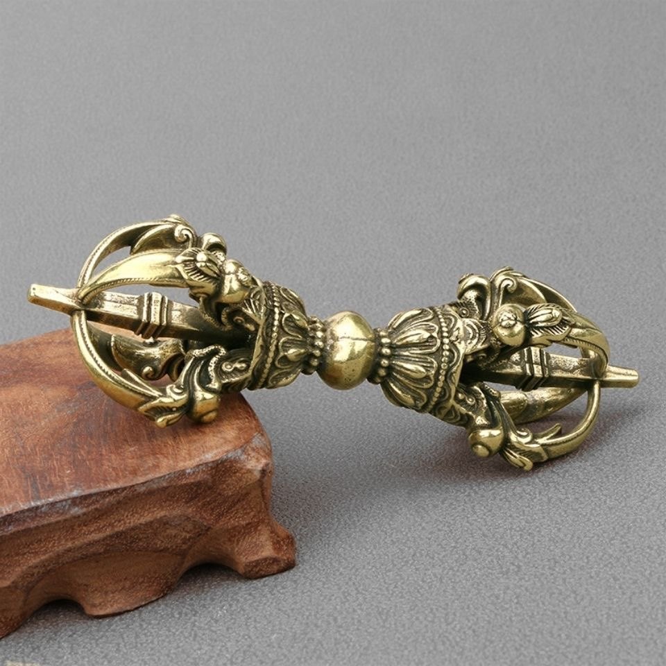 Vintage Pure Brass Tibetan Vaj - Collectible Vintage Tools 评论和价格