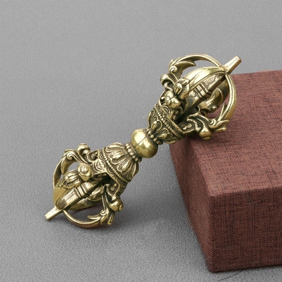 Vintage Pure Brass Tibetan Vaj - Collectible Vintage Tools 评论和价格
