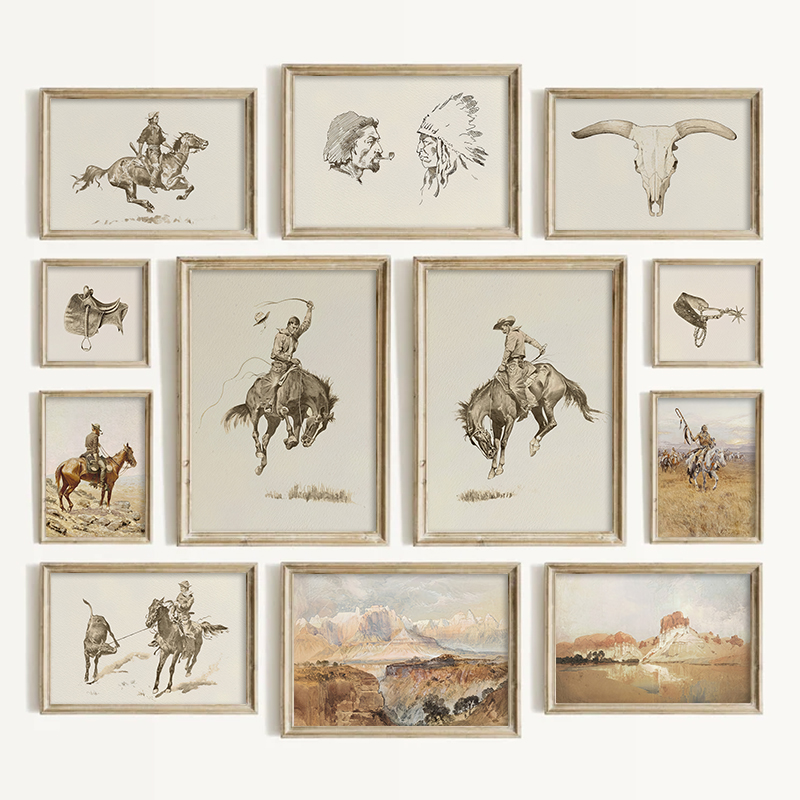 Southwestern Style Cowboy Wall - Vintage Toys Collection 评论和价格