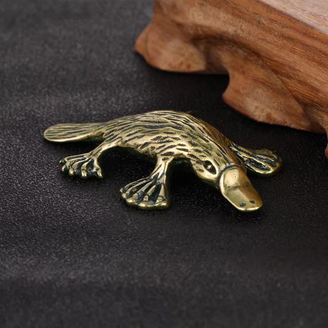 Vintage Brass Platypus Figurin - Vintage Collectible Ornaments 评论和价格