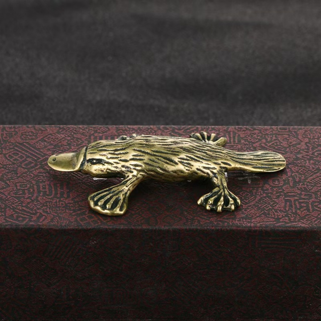 Vintage Brass Platypus Figurin - Vintage Collectible Ornaments 评论和价格