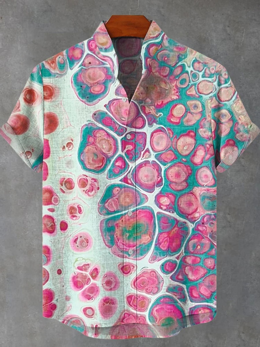 New Men's Short Sleeve Linen S - Vintage Collectible Shop 评论和价格