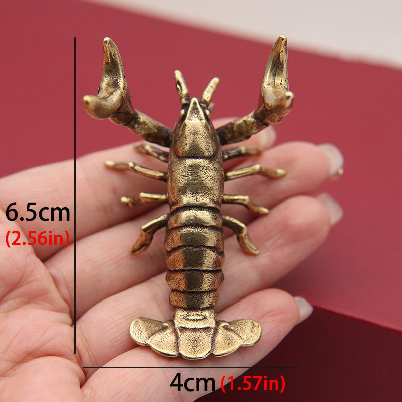 Hot ! Solid Brass Crayfish Orn - Vintage Collectible Furniture 评论和价格