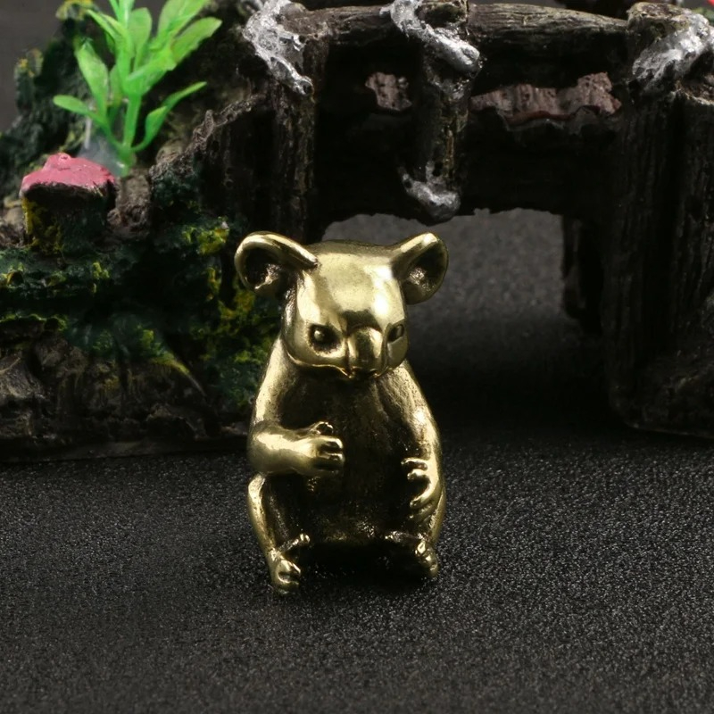 Vintage Brass Cute Koala Minia - Vintage Collectible Furniture 评论和价格