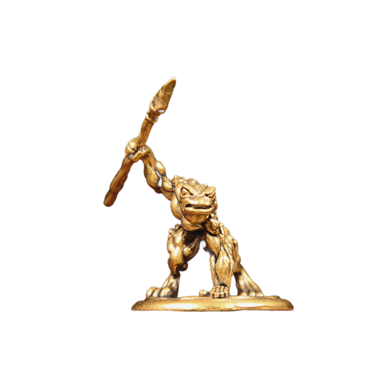 Vintage Brass Frog Warrior Fig - Vintage Collectible Furniture 评论和价格